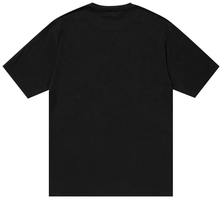 Stussy Pigment Dyed Small Stock Tee Black