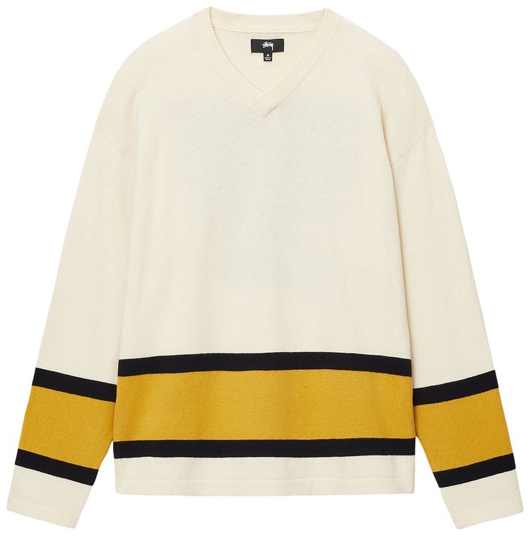 Stussy Hockey Sweater Natural