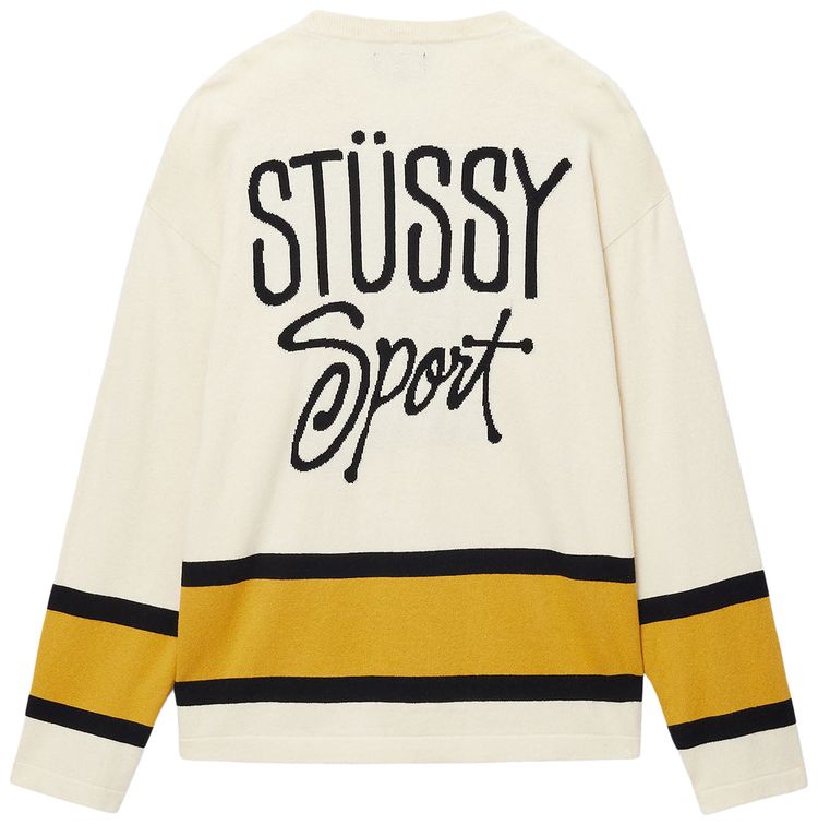 Stussy Hockey Sweater Natural