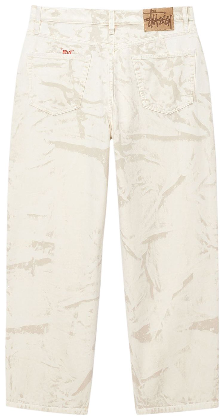 Stussy Distressed Canvas Big Ol Jean Khaki