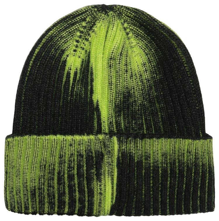 Stussy Workgear Spray Cuff Beanie Lime