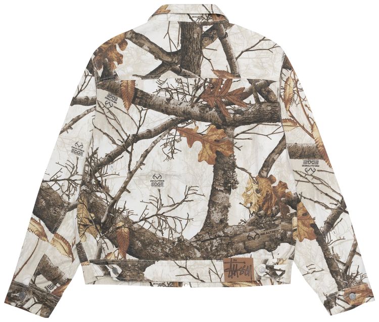 Stussy Zip Work Jacket Realtree Edge Snow