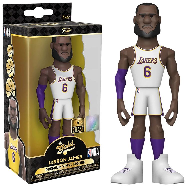 Funko Vinyl Gold 5 NBA Lakers   LeBron James 1 In 6 Chance At Chase Multicolor