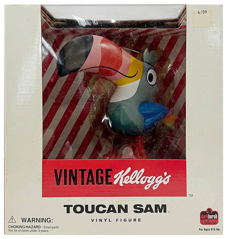 Vintage Kelloggs Toucan Sam 8 Vinyl Figure Multicolor