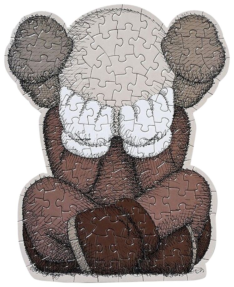 KAWS Tokyo First Separated Jigsaw Puzzle 100 Pieces Multicolor