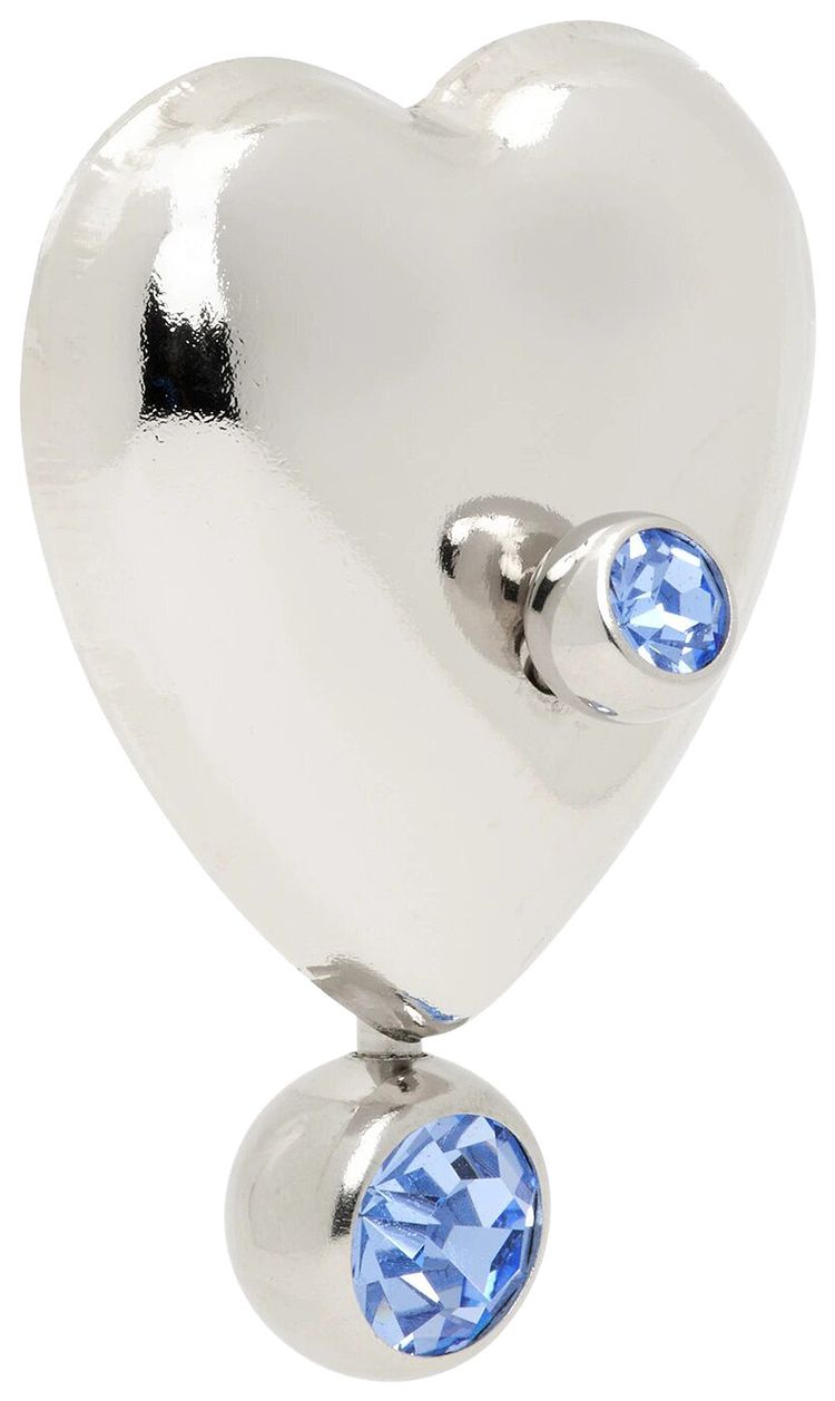 Eliou Max Single Earring SilverDenim Blue
