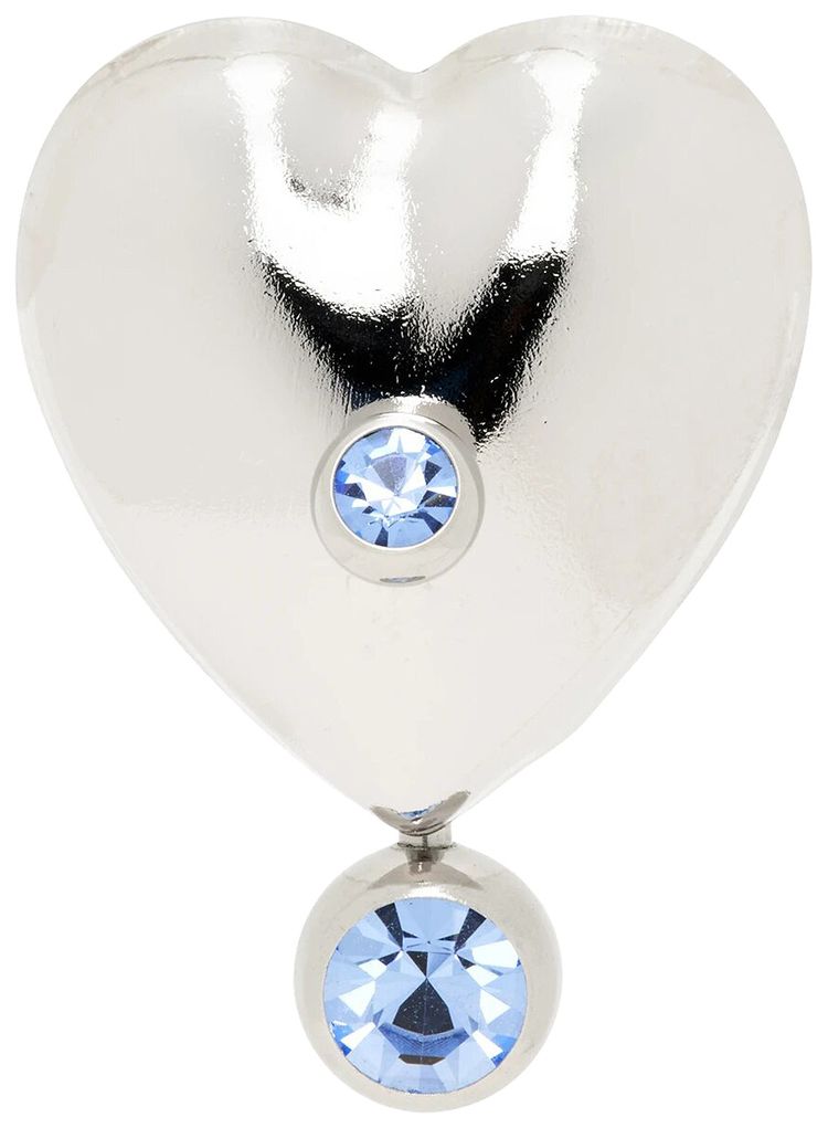 Eliou Max Single Earring SilverDenim Blue