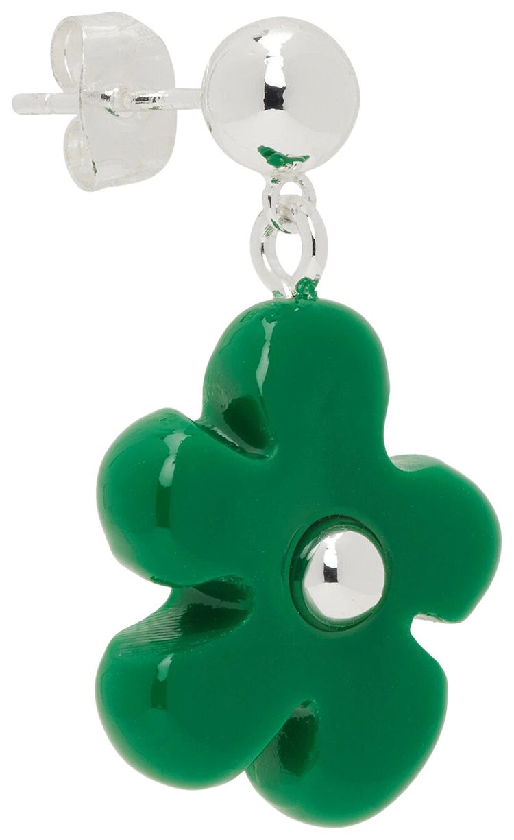 Eliou Mina Single Earring Silve and Green