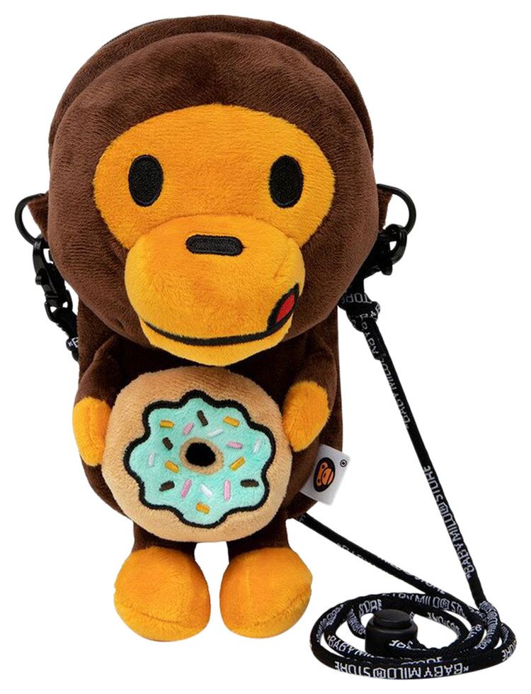 BAPE Baby Milo Donut Mobile Bag Brown