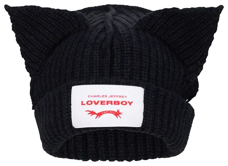 Charles Jeffrey Loverboy Chunky Ears Beanie Black