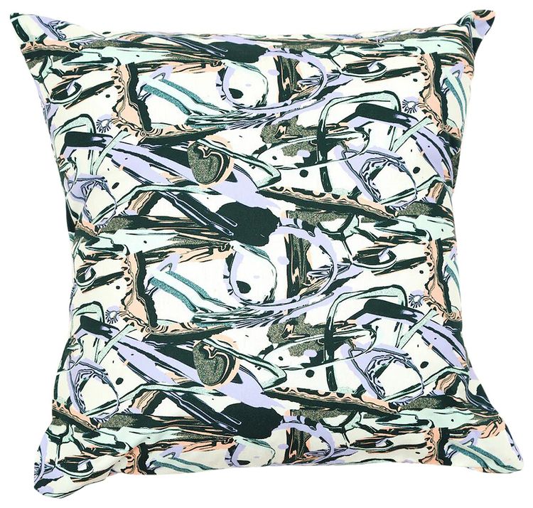 Brain Dead Strokes Pillow Multicolor