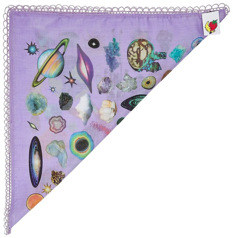 Sky High Farm Workwear Mundo Collage Bandana Purple