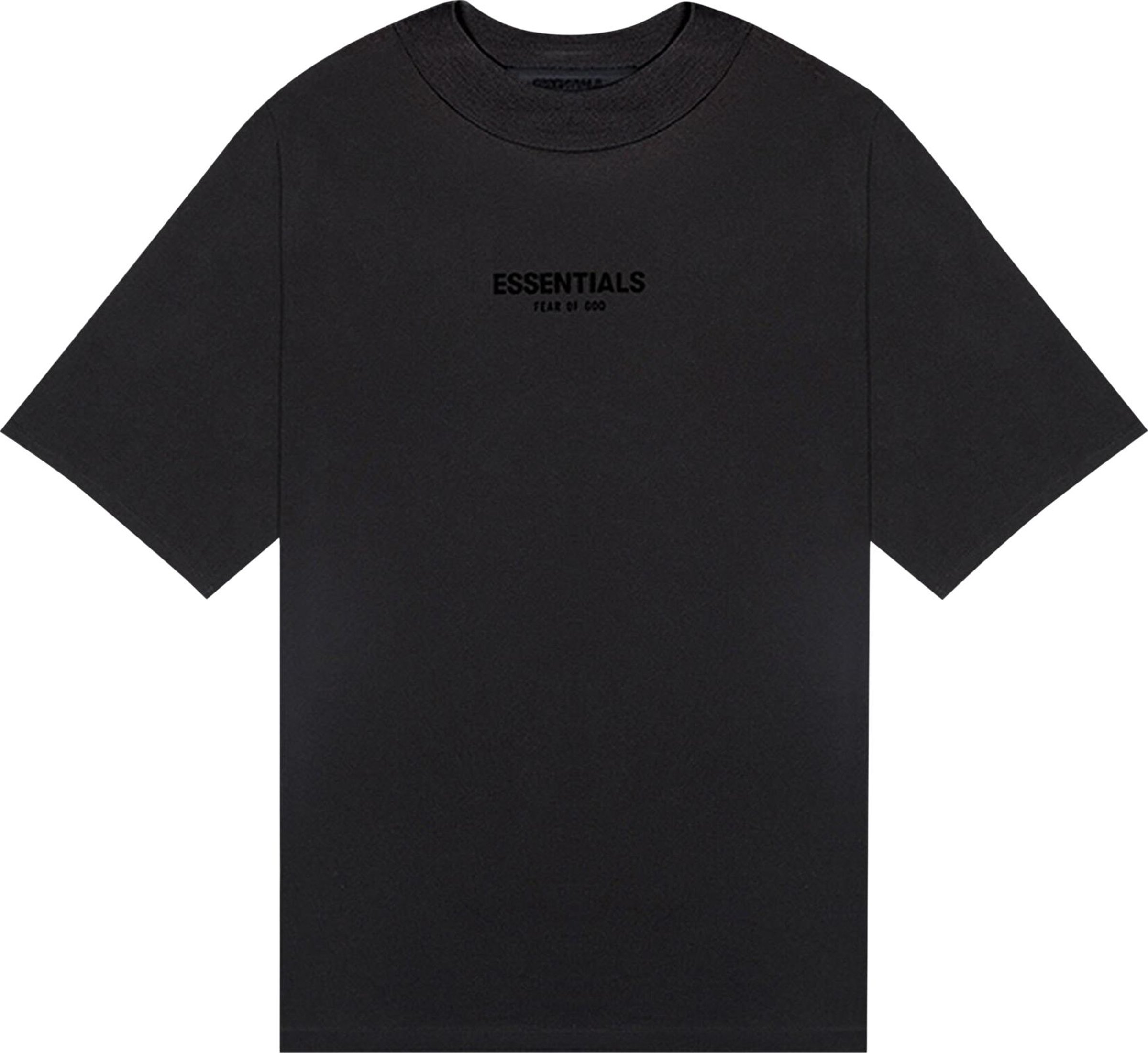 Buy Fear of God Essentials T-Shirt 'Jet Black' - 0125 25050 0135 861 | GOAT