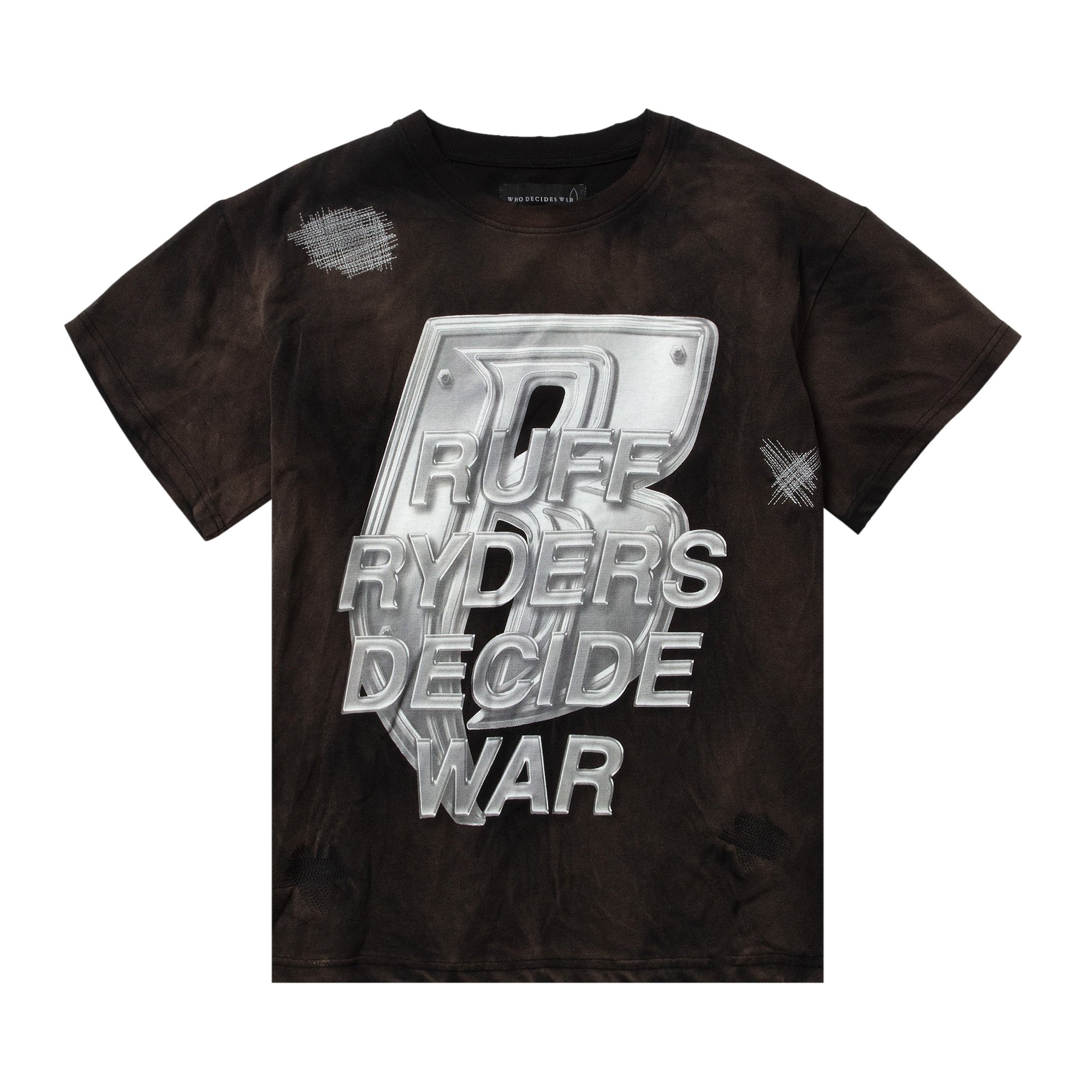 Who Decides War Ruff Ryders T-Shirt 'Vintage Black'