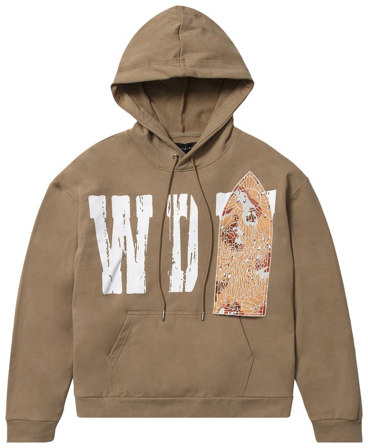 Who Decides War Patched Hooded Sweatshirt Sage