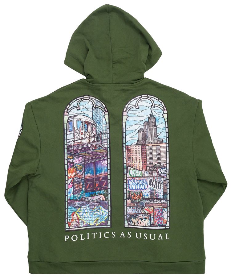 Who Decides War Politics As Usual Hooded Sweatshirt Emerald