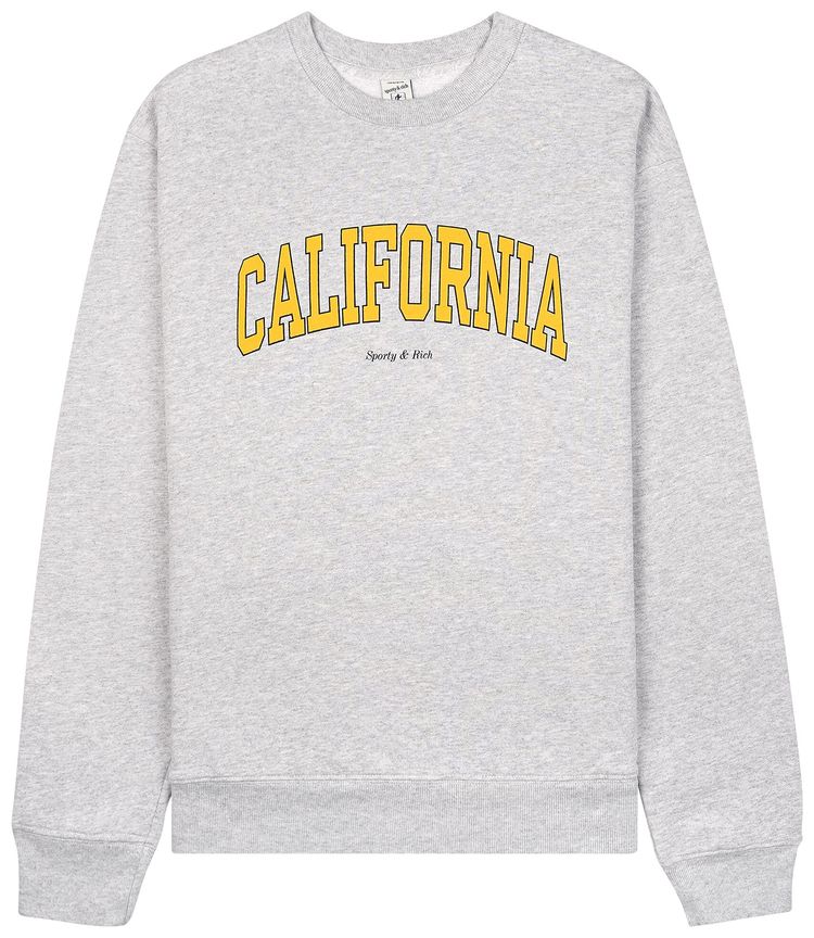 Sporty  Rich California Crewneck Heather Grey
