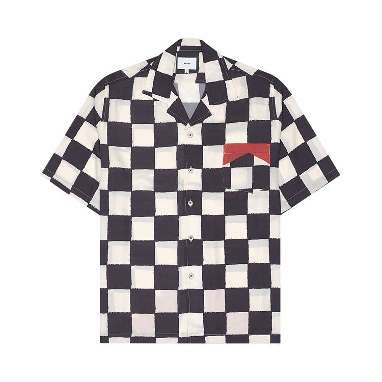 Rhude Checkered Shirt IvoryBlackRed