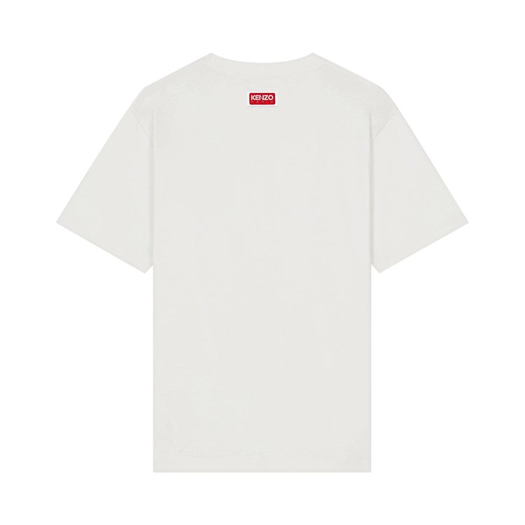 Kenzo Varsity Jungle Embroidered T Shirt Off White