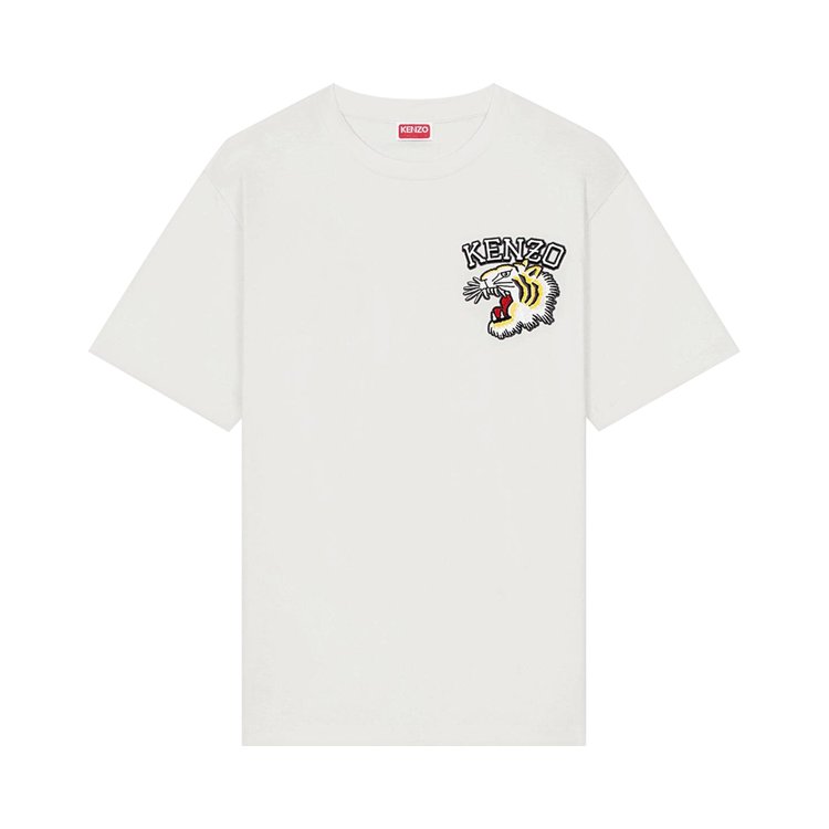 Kenzo Varsity Jungle Embroidered T-Shirt 'Off White'