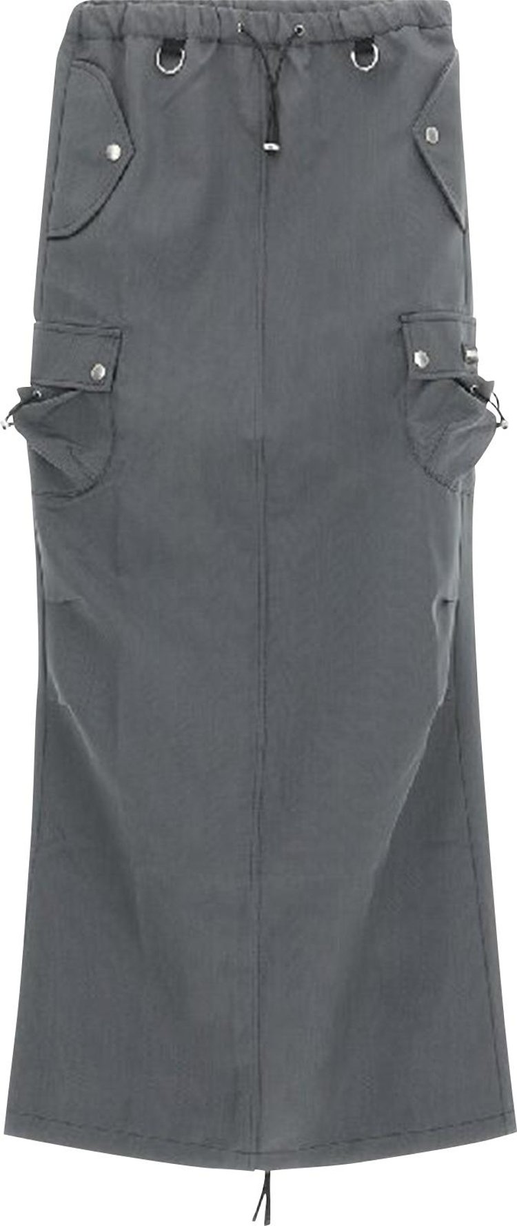 Coperni Tailored Cargo Maxi Skirt 'Grey/Black'