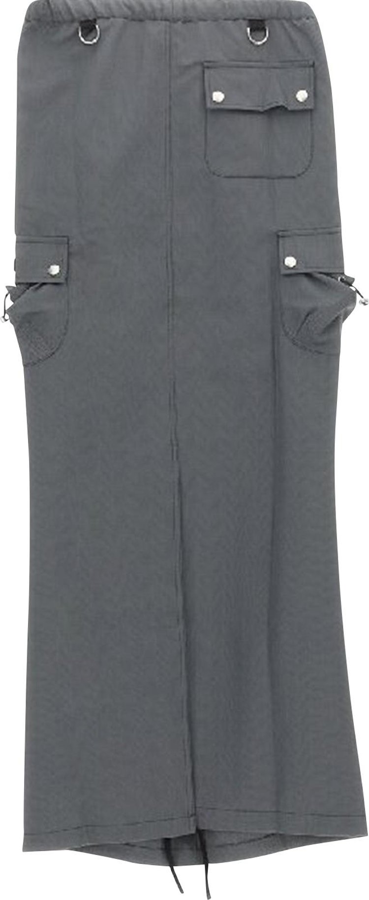 Coperni Tailored Cargo Maxi Skirt GreyBlack