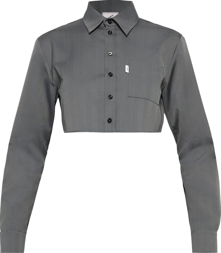 Coperni Cropped Shirt 'Grey/Black'