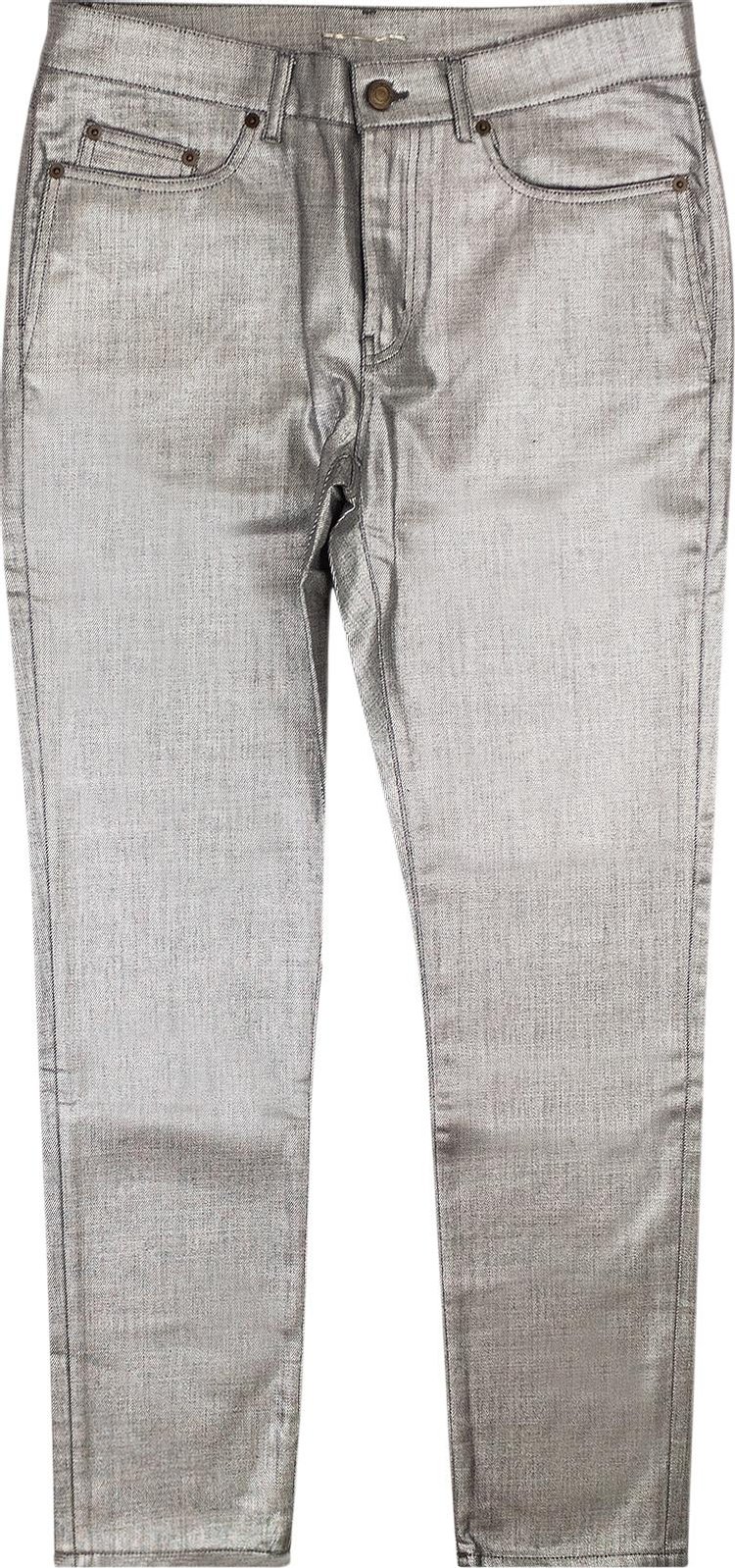 Saint Laurent Denim Jeans 'Silver'