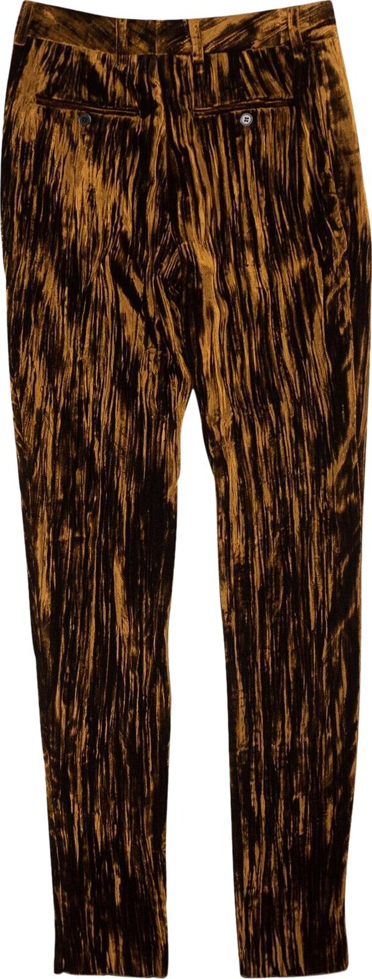 Saint Laurent Velvet Day Pants Metallic Bronze