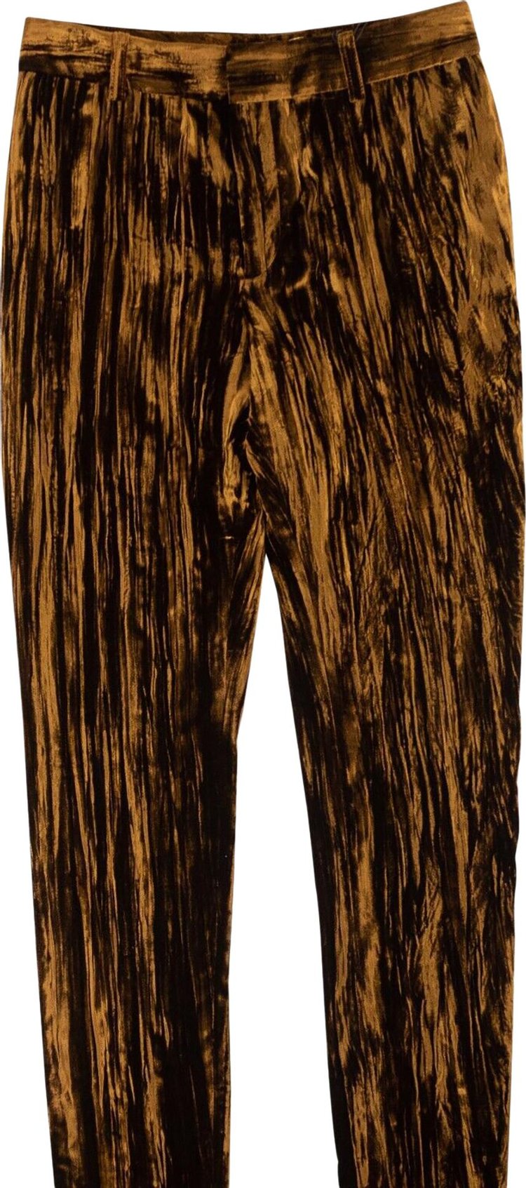 Saint Laurent Velvet Day Pants Metallic Bronze