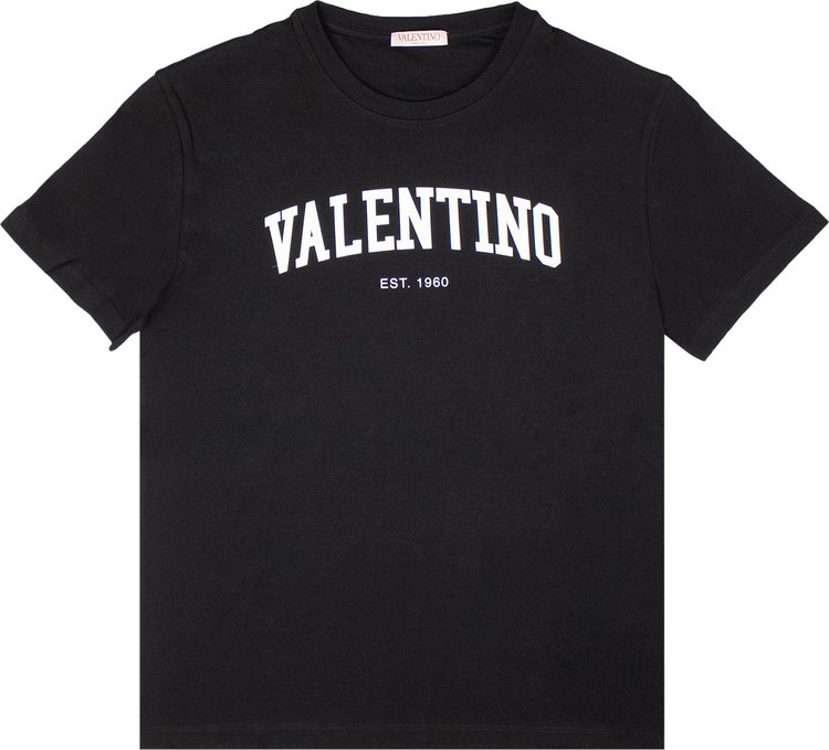 Valentino Logo Detail T-Shirt 'Black'