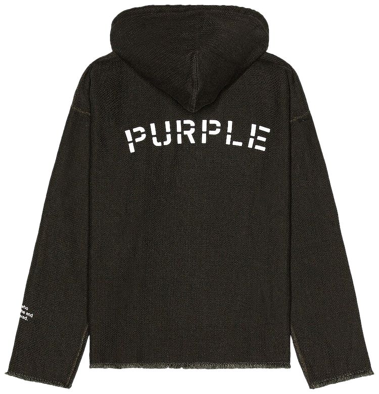 PURPLE BRAND Stencil Hoodie Black