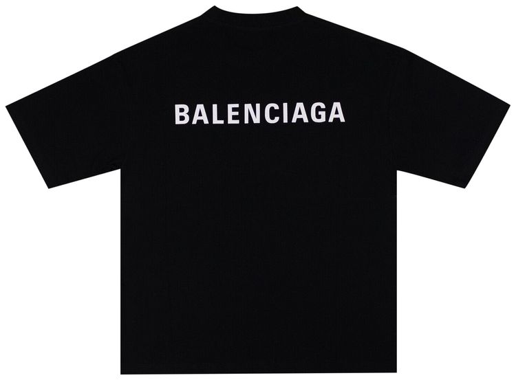 Balenciaga Logo T Shirt Black