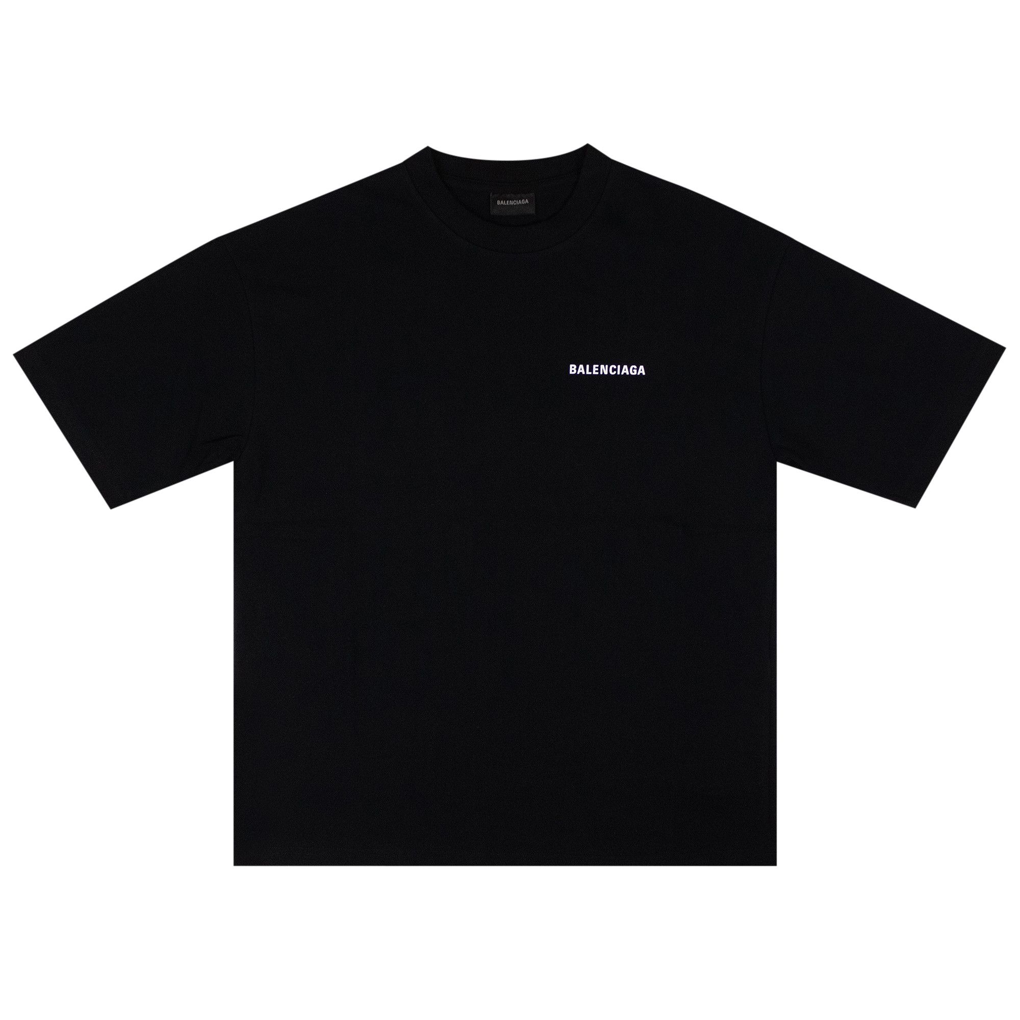 Buy Balenciaga Logo T-Shirt 'Black' - 612966 TIVG51 070 | GOAT