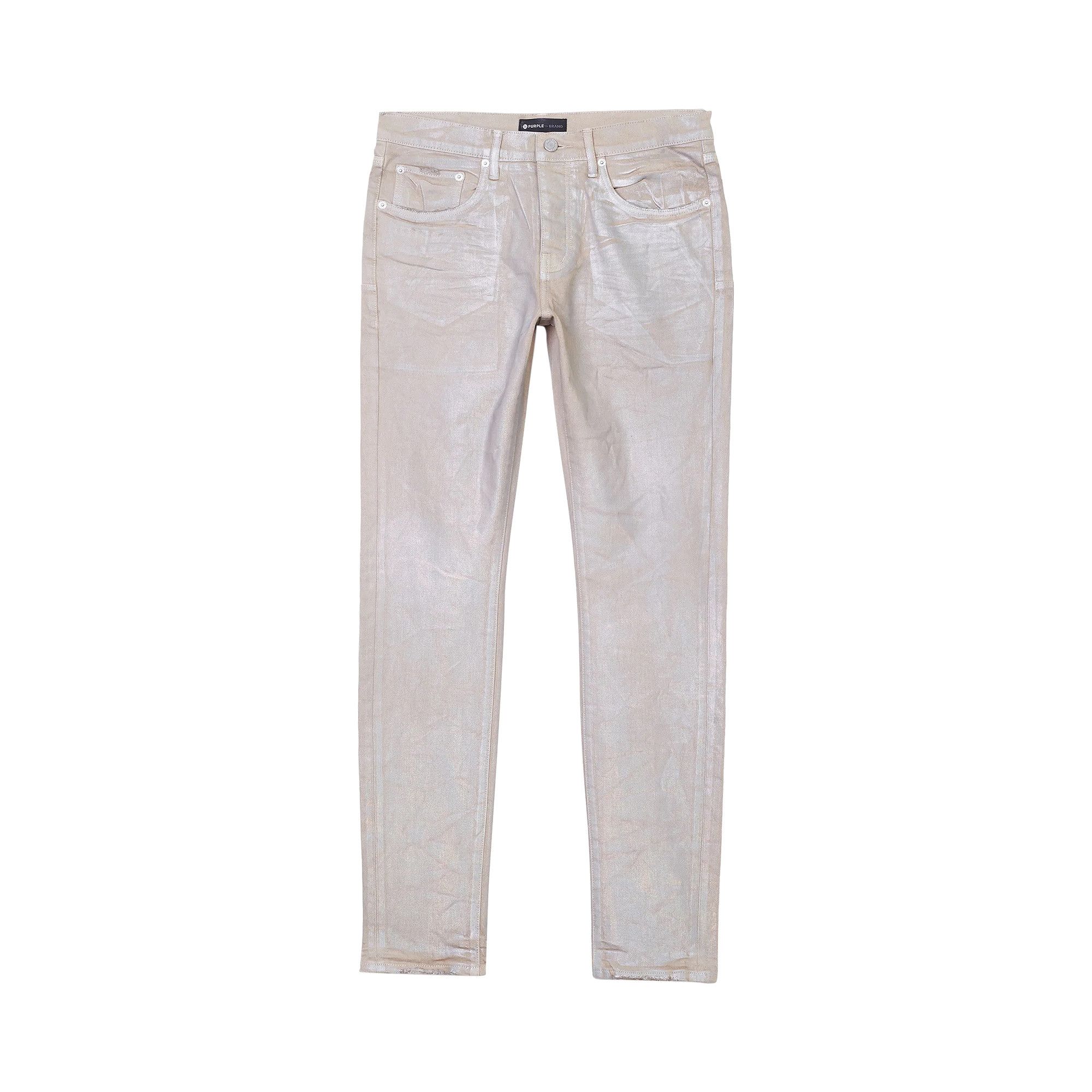 Buy PURPLE BRAND Low Rise Skinny Jean 'Sand Iridescent Pearl