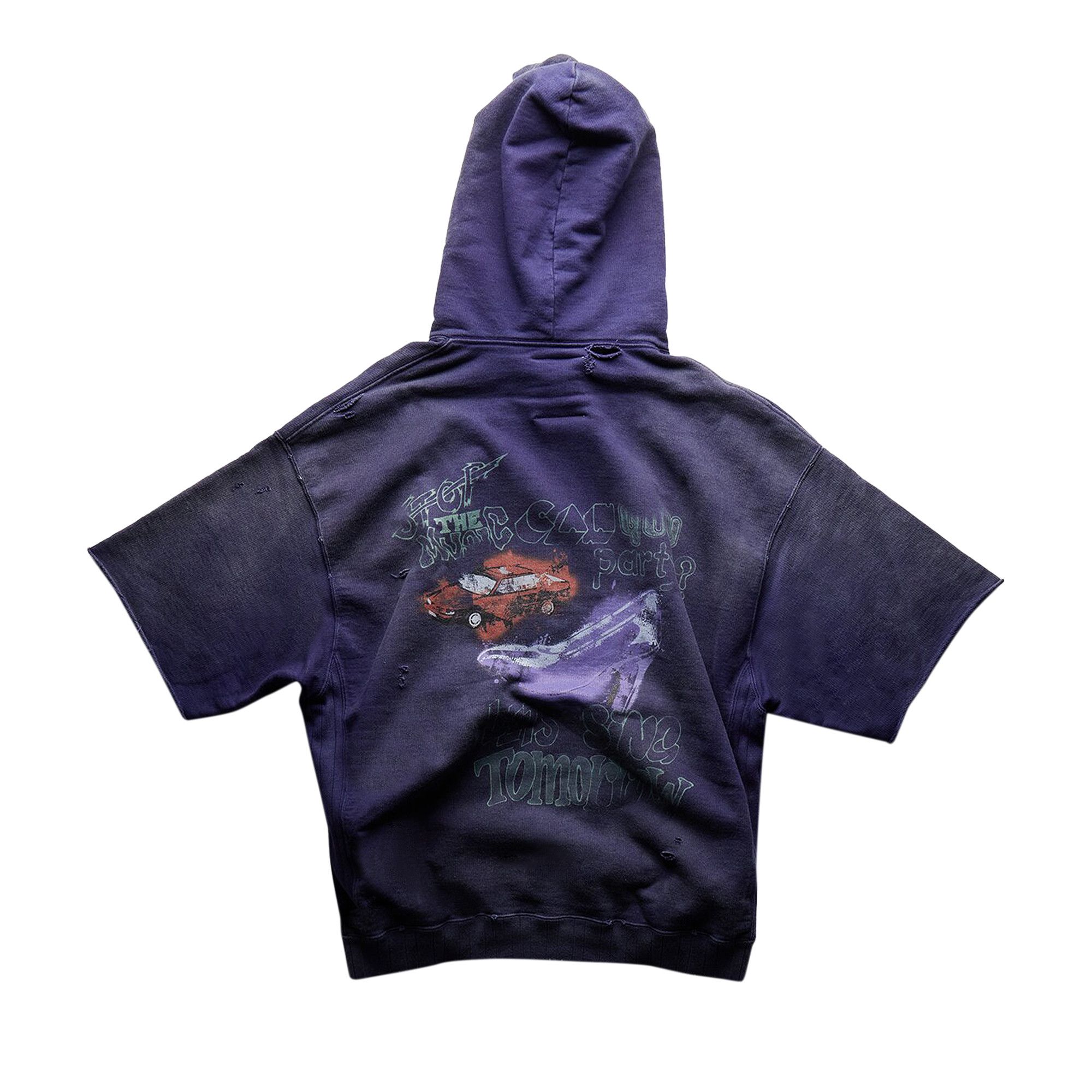 ★関税込★MIHARA YASUHIRO★ベイカービンテージライク PURPLE Buy Maison Mihara Yasuhiro Vintage Like Short-Sleeve Hoodie