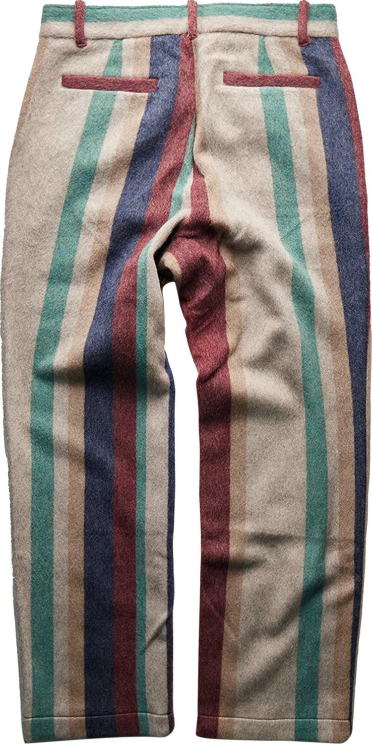 The Elder Statesman Brushed Striped Member Pants Brushed Wool Stripe