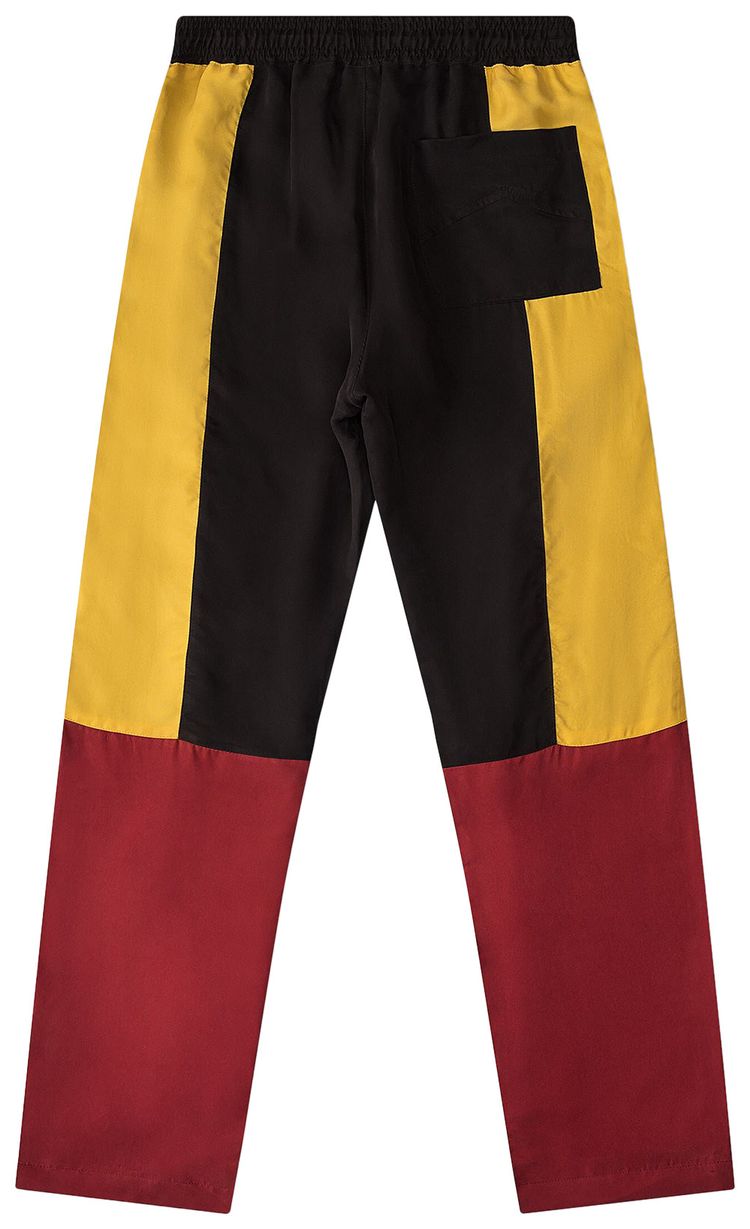 Rhude Rally Pant BlackMustardMaroon