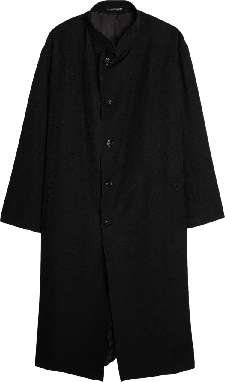 Yohji Yamamoto Pour Homme K-Stand Collar Coat 'Black'