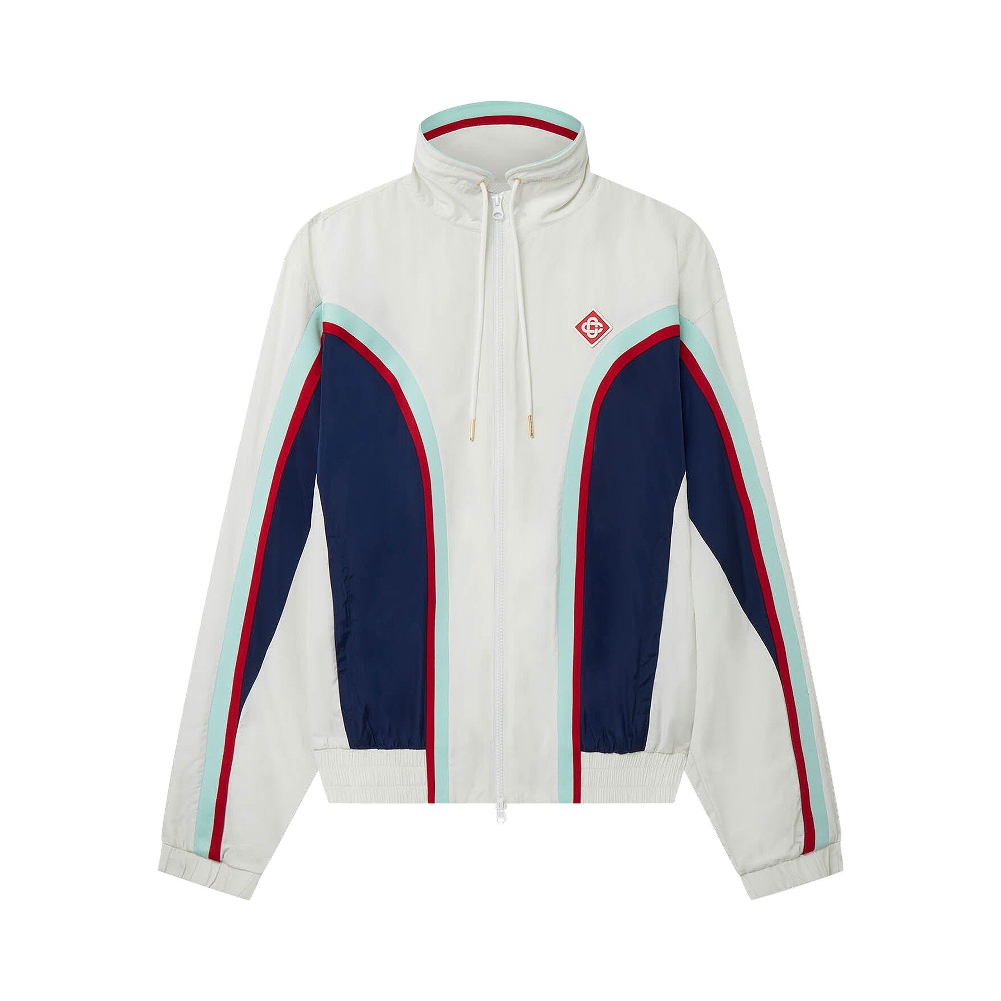 Buy Casablanca Side Panelled Shell Suit Track Jacket White