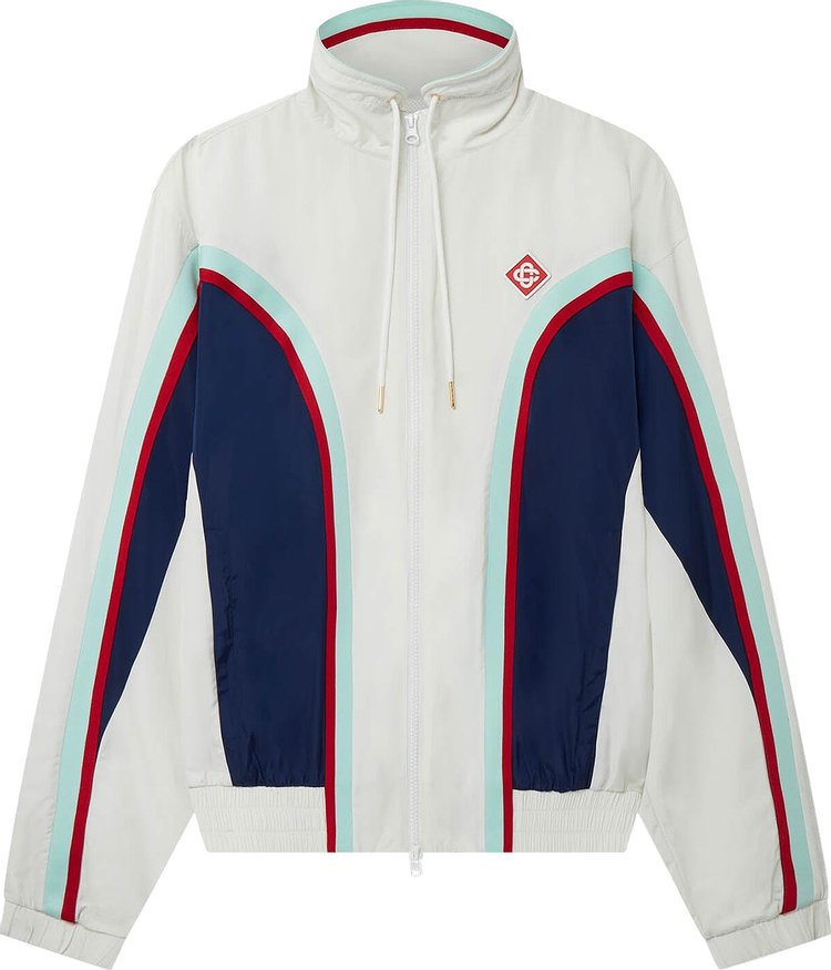 Casablanca Side Panelled Shell Suit Track Jacket 'White'