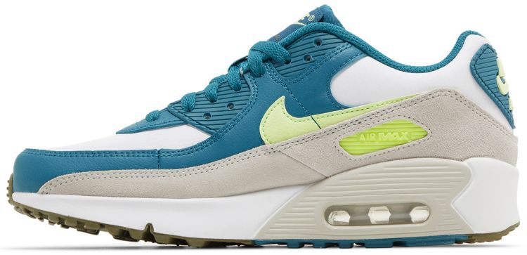 Nike Air Max 90 Leather GS Bright Spruce Barely Volt