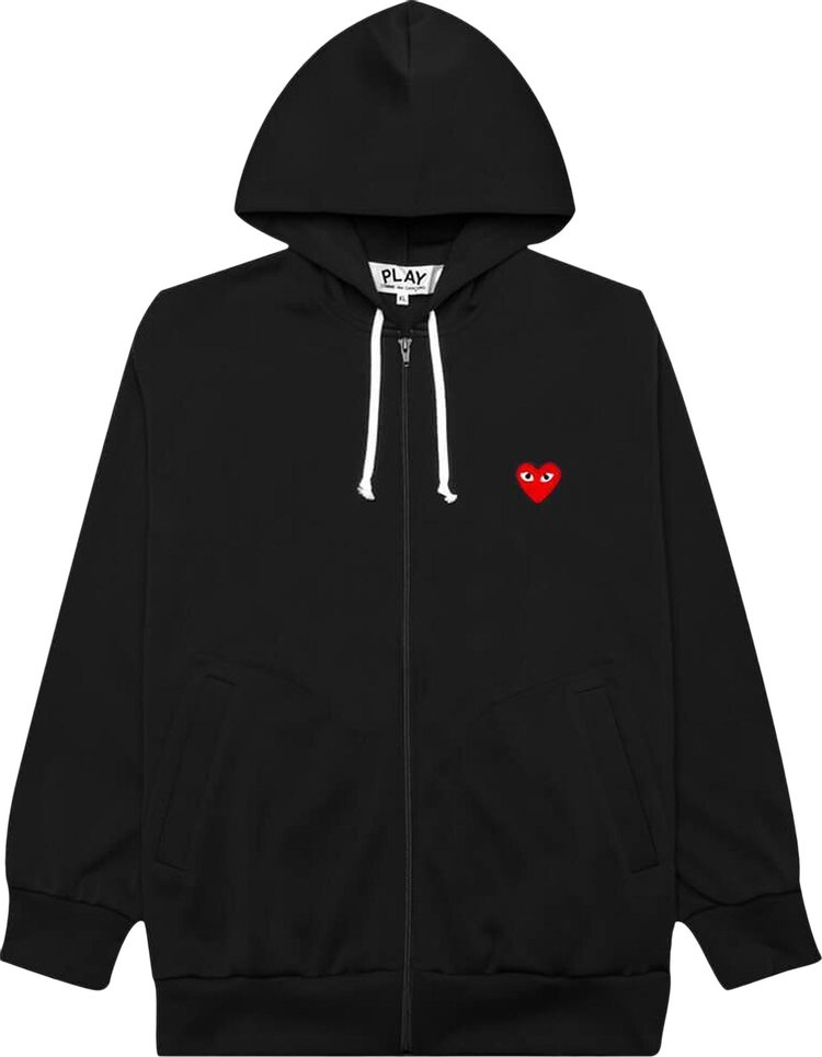 Buy Comme des Garçons PLAY Heart Hooded Sweatshirt 'Black' - AZ T172 ...