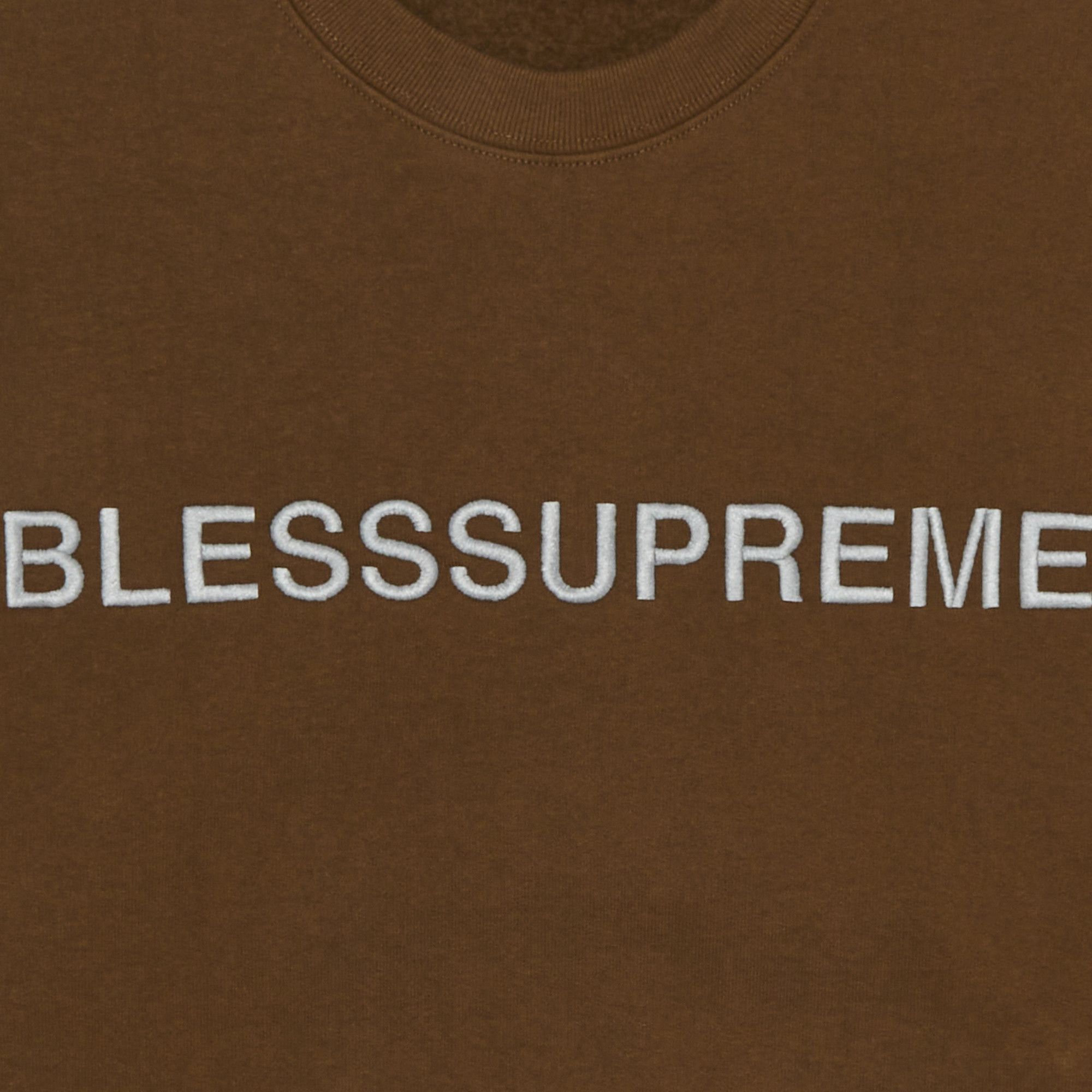 Size xl Supreme x Bless Crewneck 'Olive Brown'