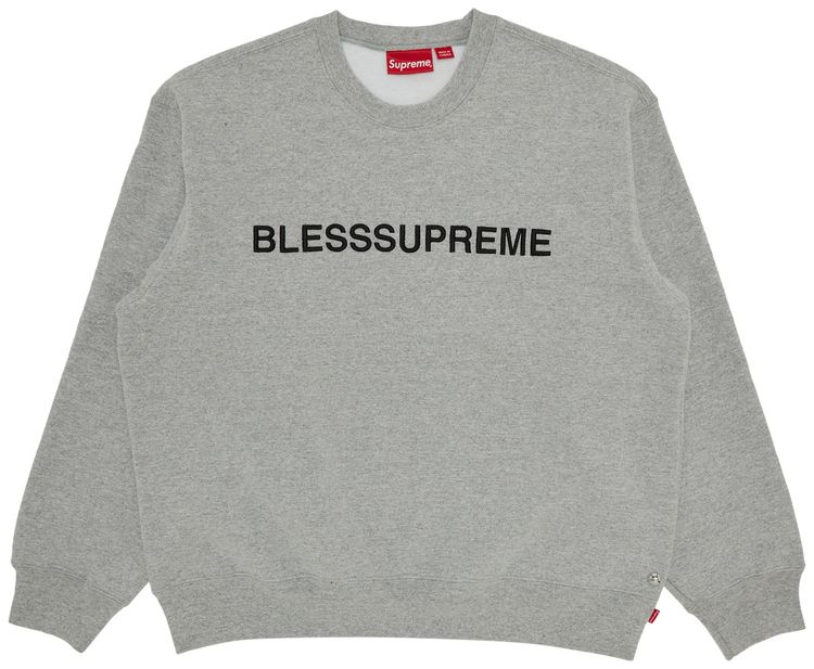 Supreme x Bless Crewneck Heather Grey
