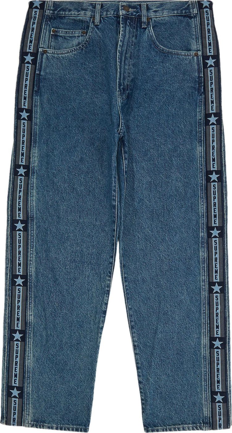 Supreme Snap-Off Baggy Jean 'Washed Blue'