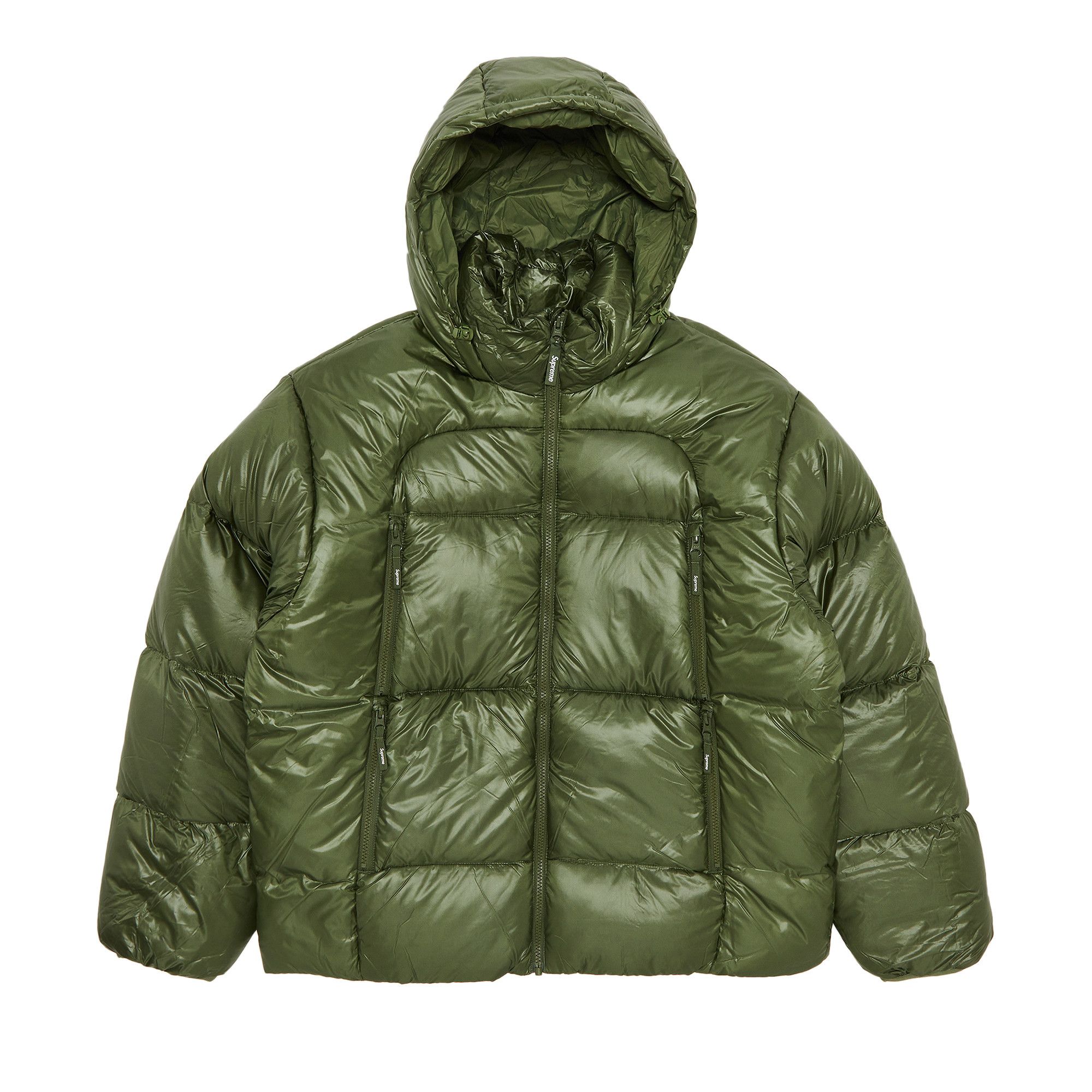 Down jacket olive green clearance
