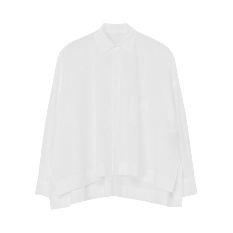 Yohji Yamamoto Wide Fit Button Up Shirt 'White'