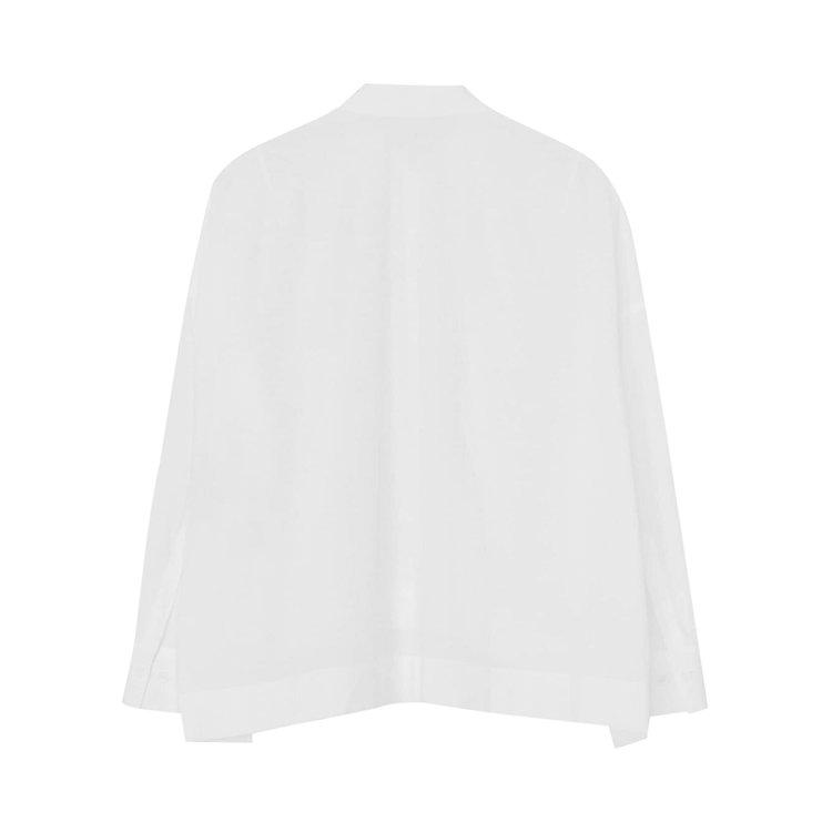 Yohji Yamamoto Wide Fit Button Up Shirt White