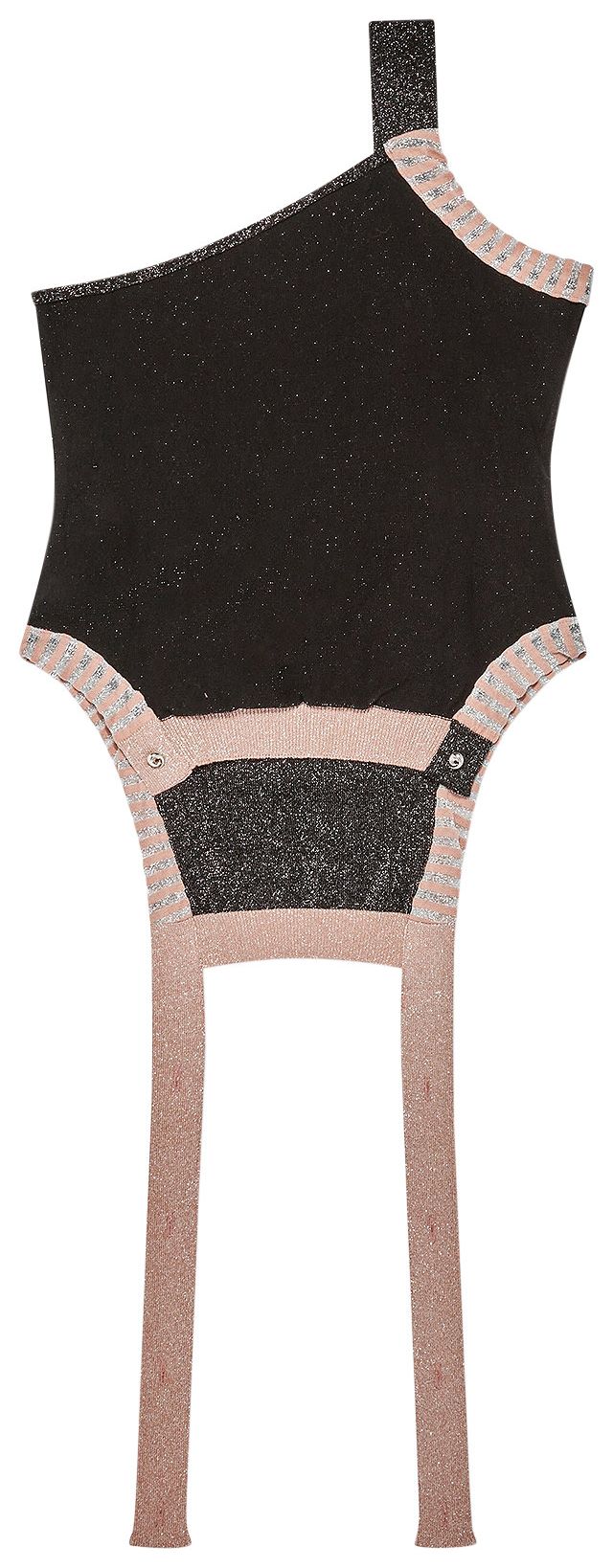 Kiko Kostadinov Arova Sleeveless Knit Top Hematite Black